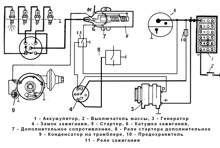 Схема зажигания уаз-469, инструкция по подключению и регулировке зажигания