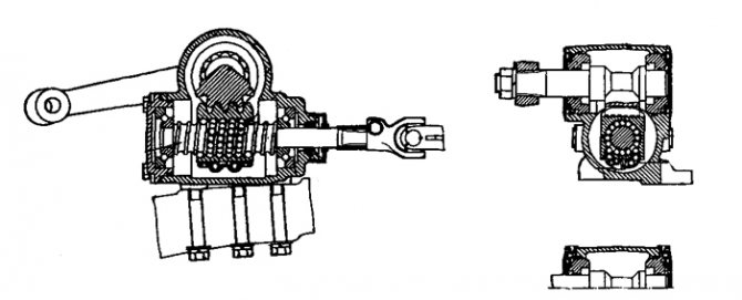 Схема рулевого редуктора УАЗ 469